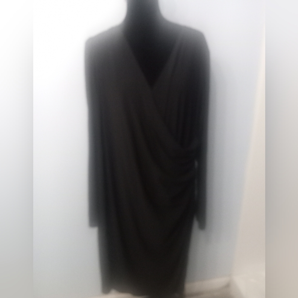 Lela Rose Wrap Black Dress Size 3X